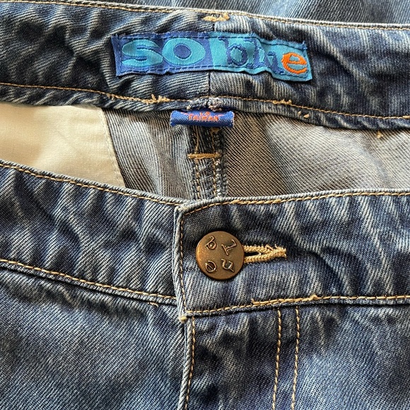 So Blue 100% Lyocell Tencel Blue Jeans Hi Rise Buttery Soft Size 14 - Picture 6 of 11